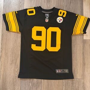 Nike Pittsburgh Steelers TJ WATT Youth Medium Color Rush Jersey NFL Authentic